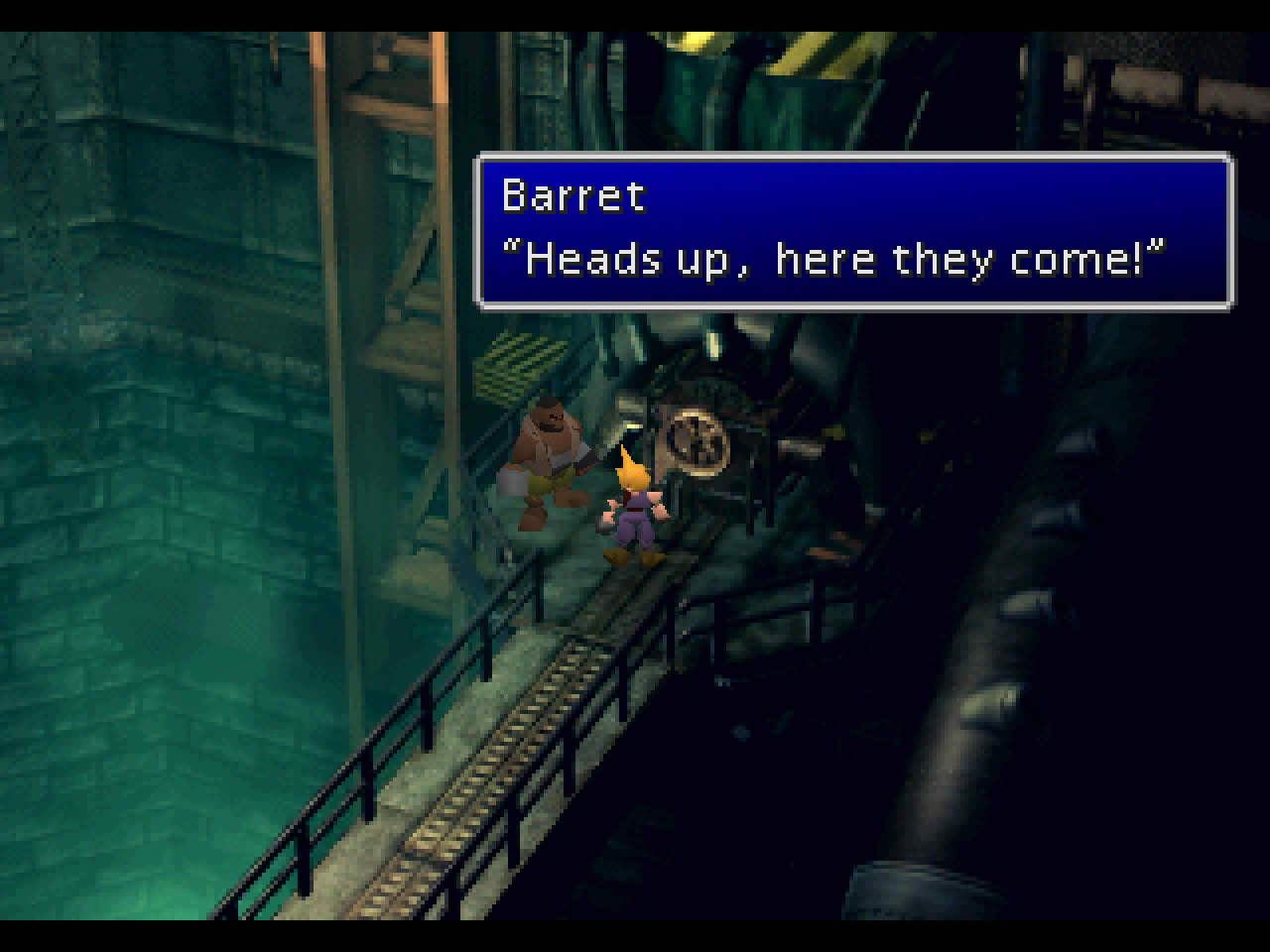 FINAL FANTASY VII → FINAL FANTASY VII REMAKE|FINAL FANTASY VII(PlayStation)|ゲーム画面例(資料画像 1)