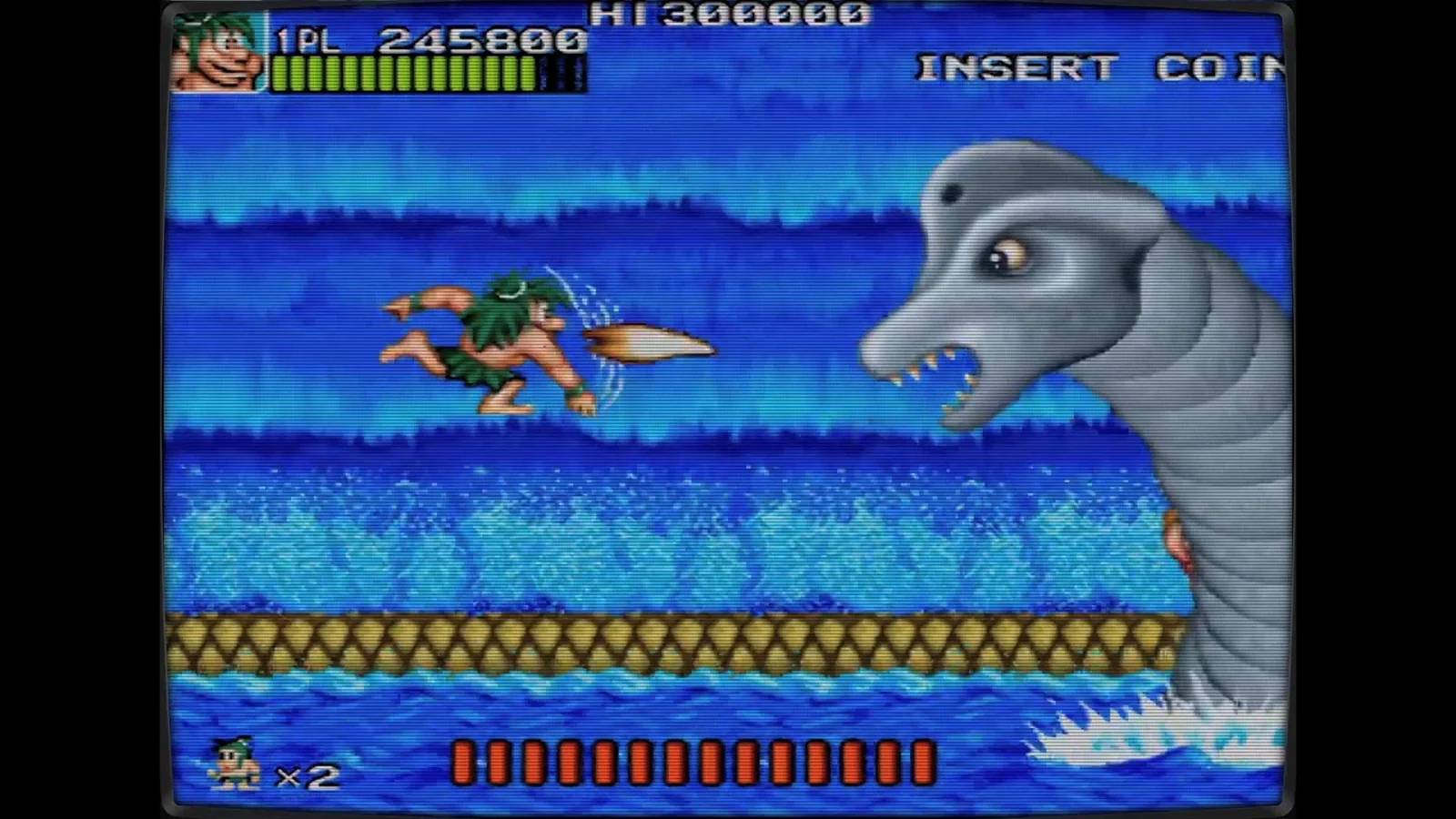 Joe & Mac → New Joe & Mac: Caveman Ninja|Joe & Mac: Caveman Ninja(Arcade, Data East, 1991)|ゲーム画面例(資料画像 3)