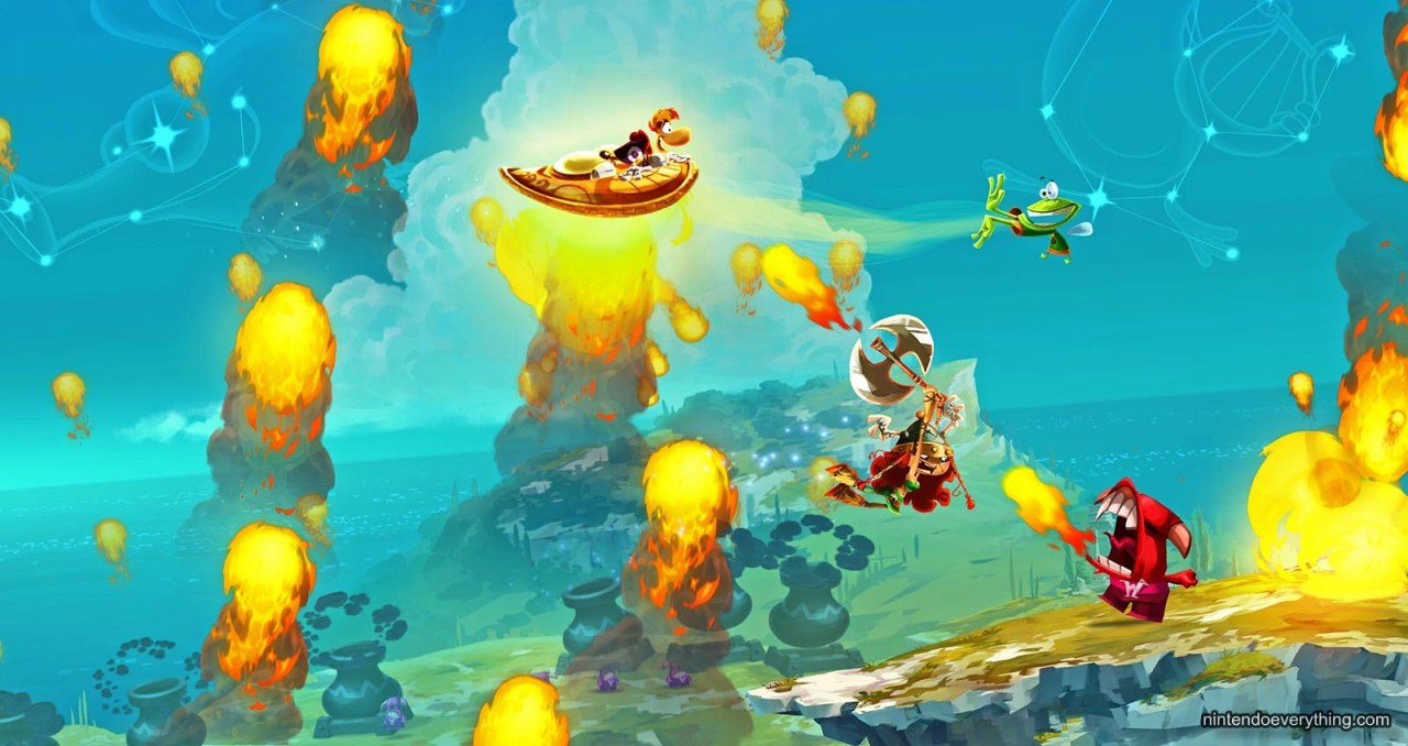 Rayman Legends → Rayman Legends Retold｜Rayman Legends（2013年版。PS4版画像は2014年移植）｜ゲーム画面例（資料画像 1）
