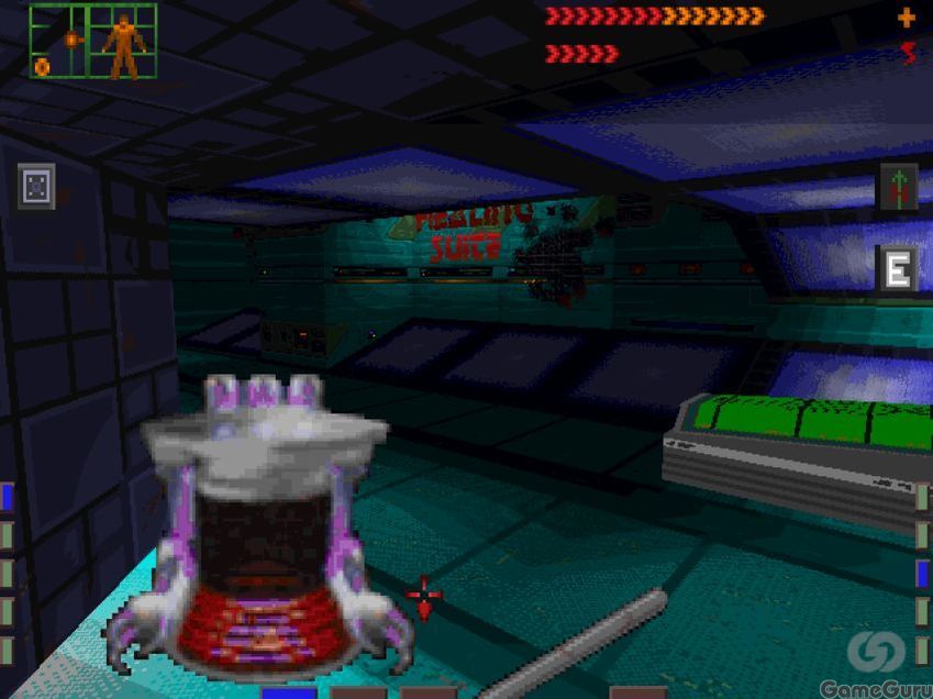 System Shock(1994)→ System Shock(2023)|System Shock(DOS・1994年)|ゲーム画面例(資料画像 1)