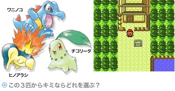 冒険の入口と最初の3匹｜1999 GB/GBC原作の比較画像